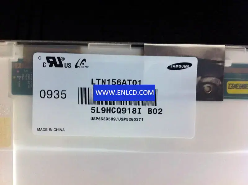 Remplacement du panneau LCD Samsung LTN156AT01-B02 pour ordinateur portable