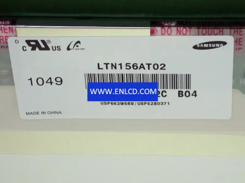 Reemplazo del panel LCD LTN156AT02-B04 Samsung para computadora portátil