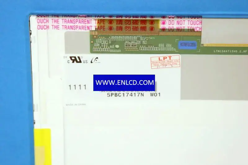 Remplacement du panneau LCD Samsung LTN156AT15-W01 pour ordinateur portable