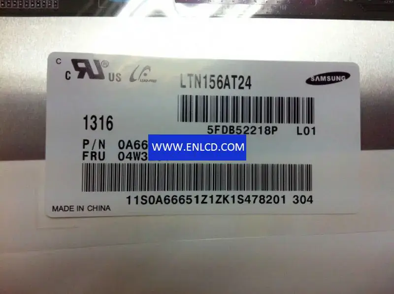 Remplacement du panneau LCD Samsung LTN156AT24-L01 pour ordinateur portable