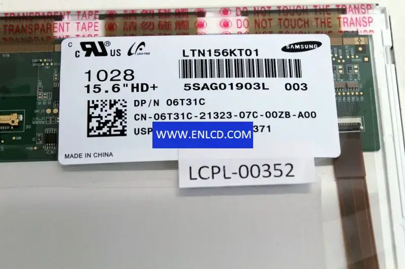 LTN156KT01-003 Sostituzione del pannello LCD Samsung per laptop