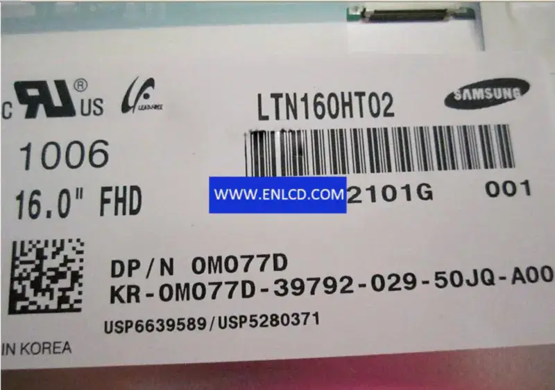 Samsung LTN160HT02-001 LCD