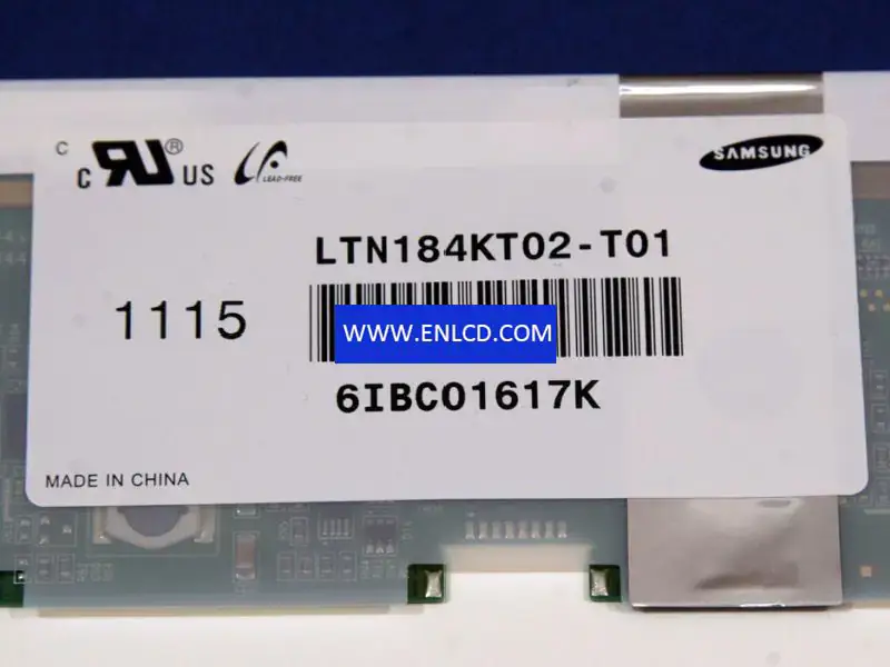 Remplacement du panneau LCD Samsung LTN184KT02-T01 pour ordinateur portable