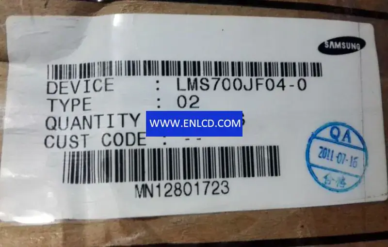 LMS700JF04-0 Zamiennik panelu LCD Samsung do MP4 PMP, MID UMPC