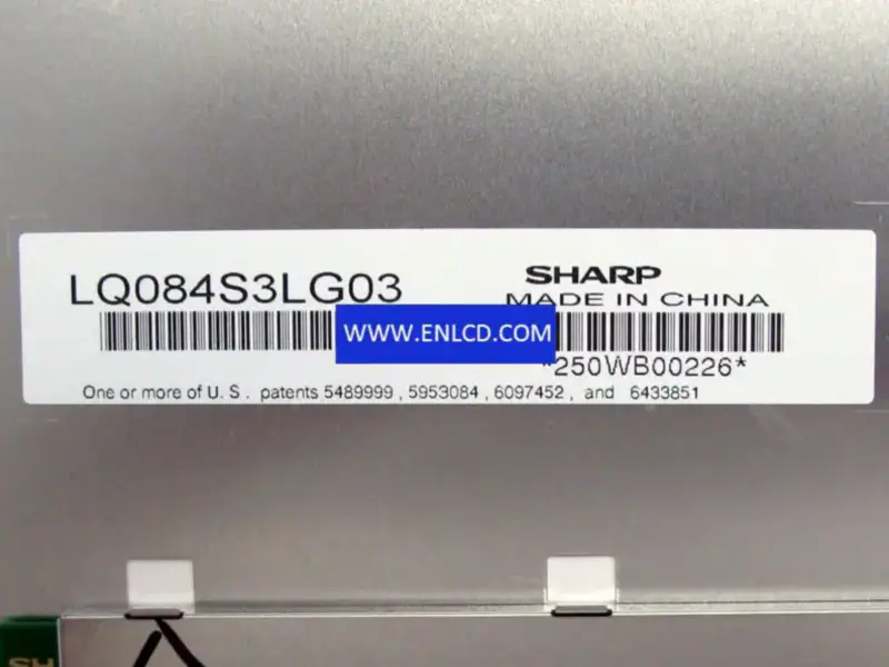 Remplacement du panneau LCD SHARP LQ084S3LG03 pour applications industrielles