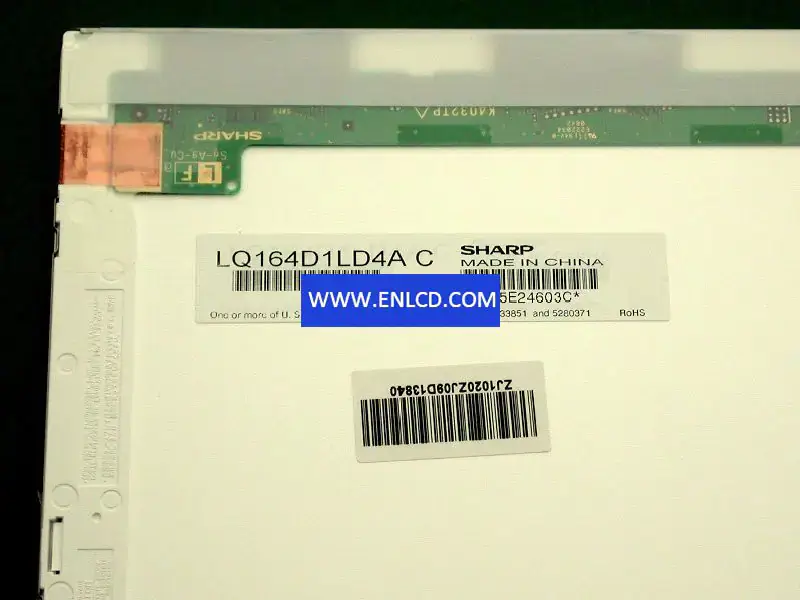LQ164D1LD4A SHARP LCD-Panel-Ersatz für Laptop