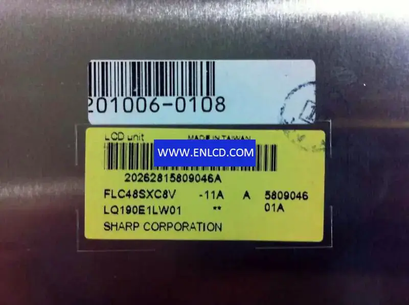 LQ190E1LW01 SHARP LCD-Panel-Ersatz für industrielle Anwendungen