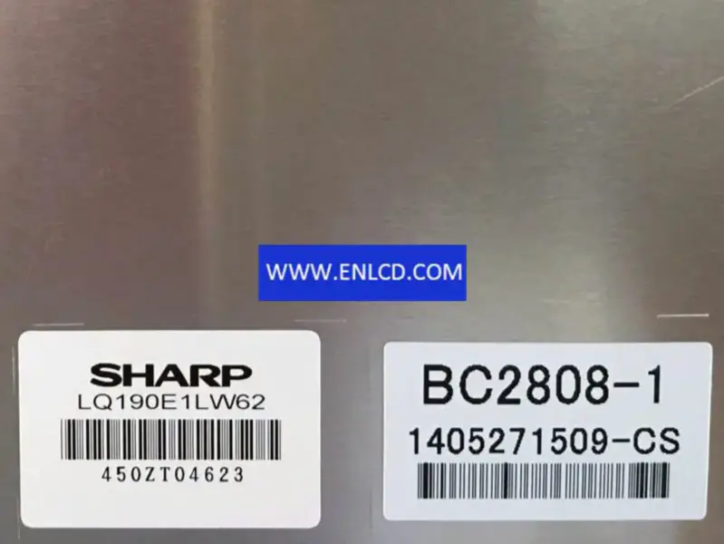 Remplacement du panneau LCD LQ190E1LW62 SHARP