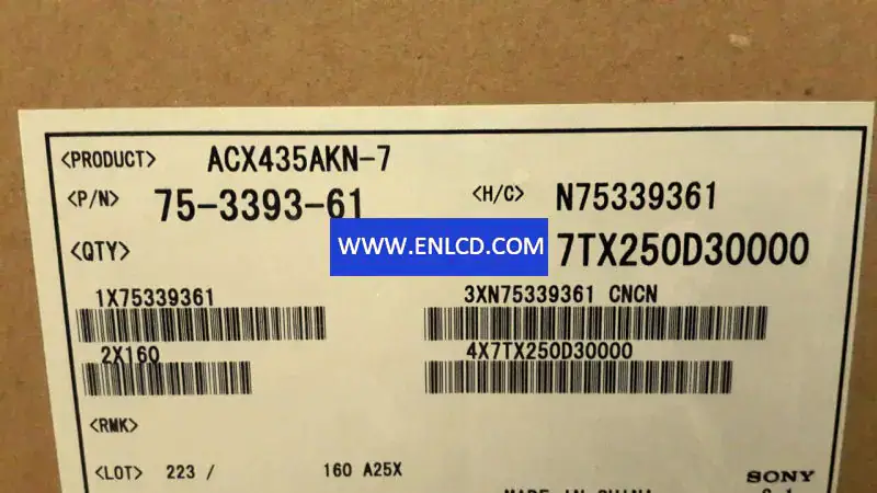 ACX435AKN-7 Remplacement du panneau LCD SONY pour téléphone portable