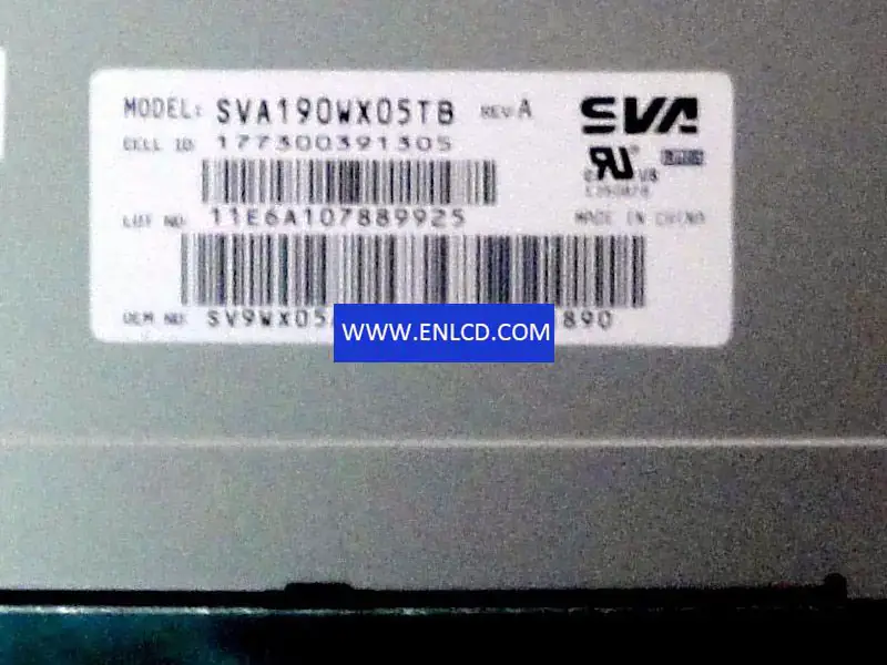 SVA190WX05TB Pannello LCD sostitutivo SVA-NEC per touchscreen