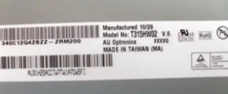 T315HW02 V5 AUO LCD panel replacement