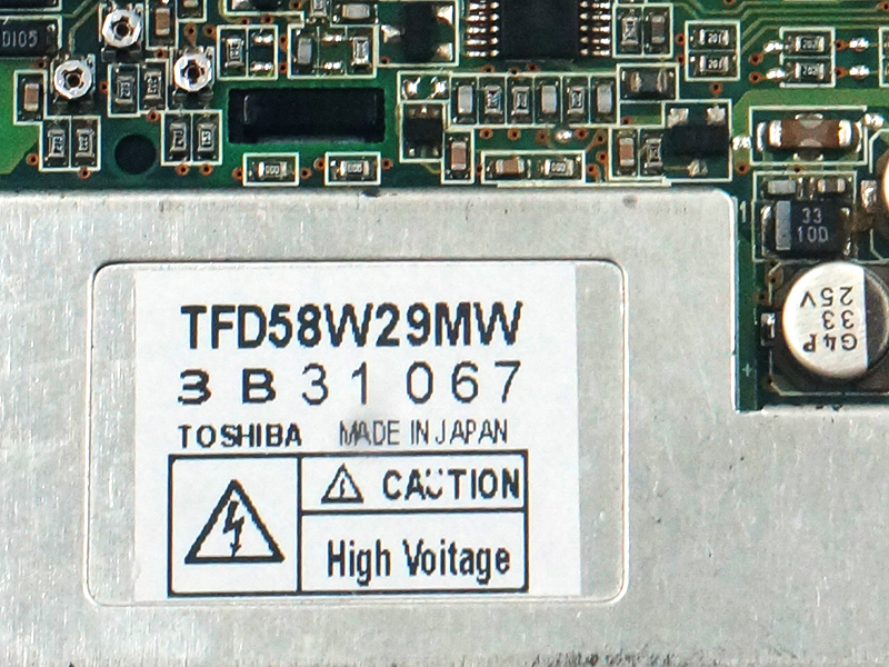 Toshiba TFD58W29MW LCD panel Automotive Display