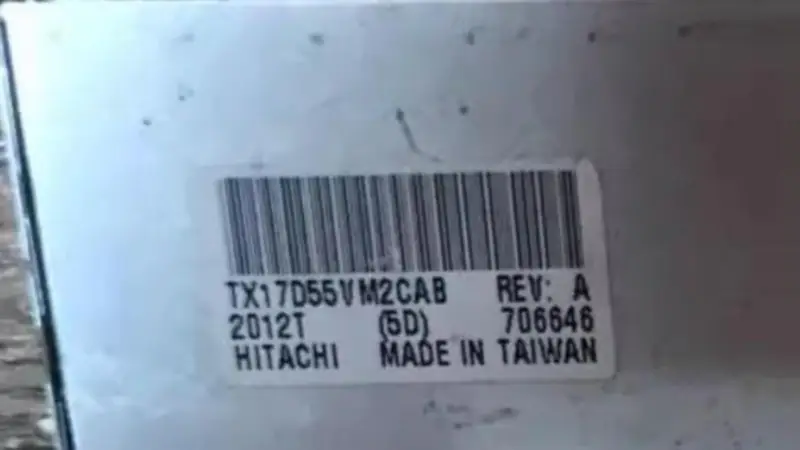 TX17D55VM2CAB HITACHI Remplacement de l'écran LCD