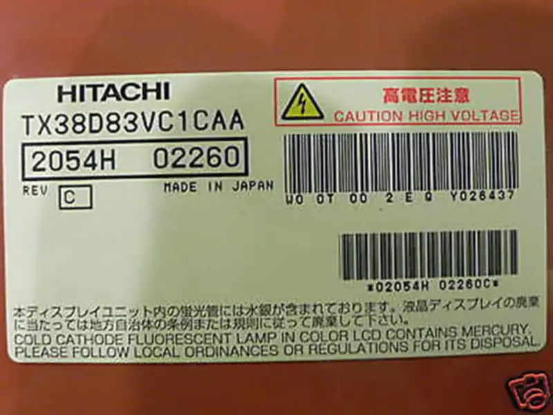 HITACHI TX38D83VC1CAA LCD