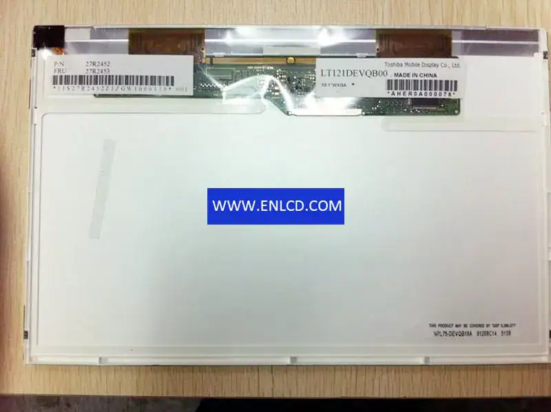 LT121DEVQB00 Toshiba LCD panel replacement