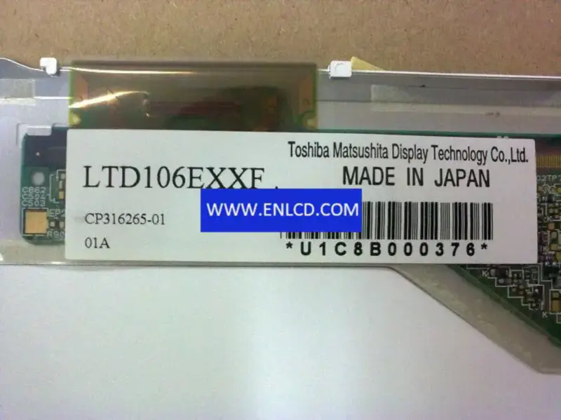 LTD106EXXF Toshiba LCD panel replacement for Laptop