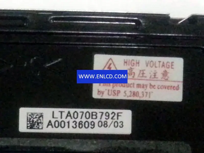 LTA070B792F Dokunmatik Ekran için Toshiba LCD panelinin değiştirilmesi