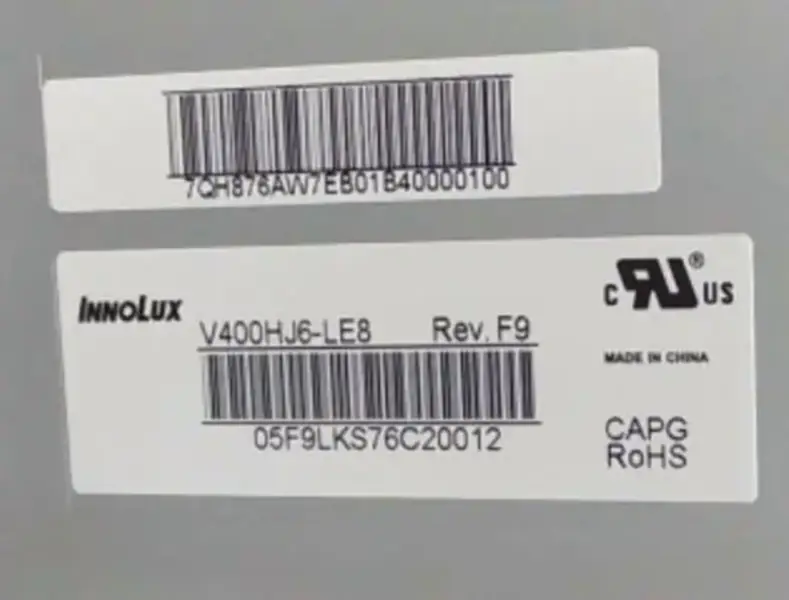 V400HJ6-LE8 Rev.F9 Innolux LCD panel replacement