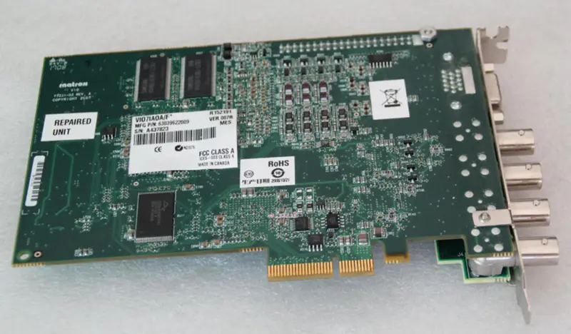 MATROX V10 Y7231-03 VI07IAOA/F* Tarjeta DAQ PCIE
