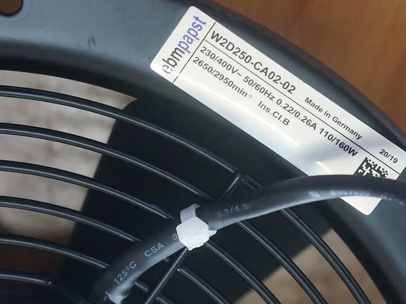 Ebmpapst W2D250-CA02-02 Ventilateur