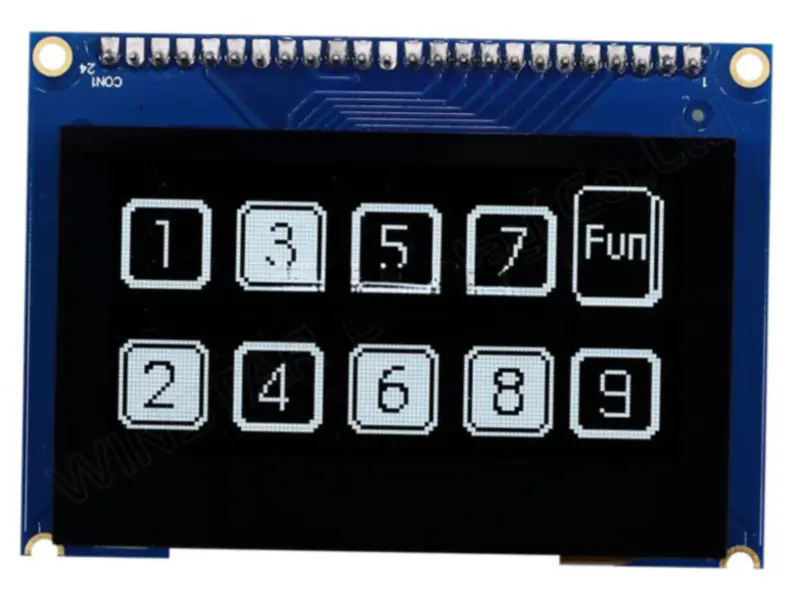 Winstar WEO012864JWPP3D00000 LCD