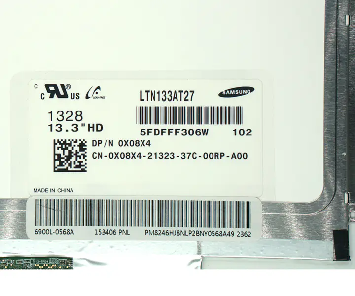 Dell Latitude E6320 E6330 için 13,3 inç LCD LTN133AT27 LP133WH2 TLA2 LTN133AT16 LCD led ekran WXGA HD