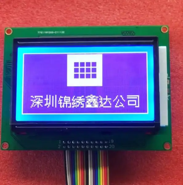 Blue Graphic Matrix Lcd Module LED screen Panel Lcm12864r St7920