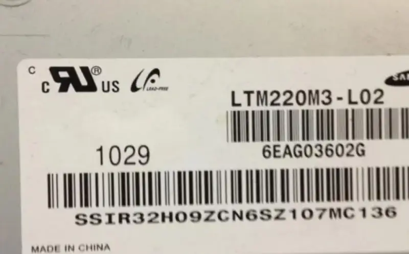 LTM220M3-L02 Wymiana panelu LCD Samsung